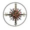 28 Inch Metal Sun Face Compass Rose Indoor Outdoor Home Decor Wall Art Plaque